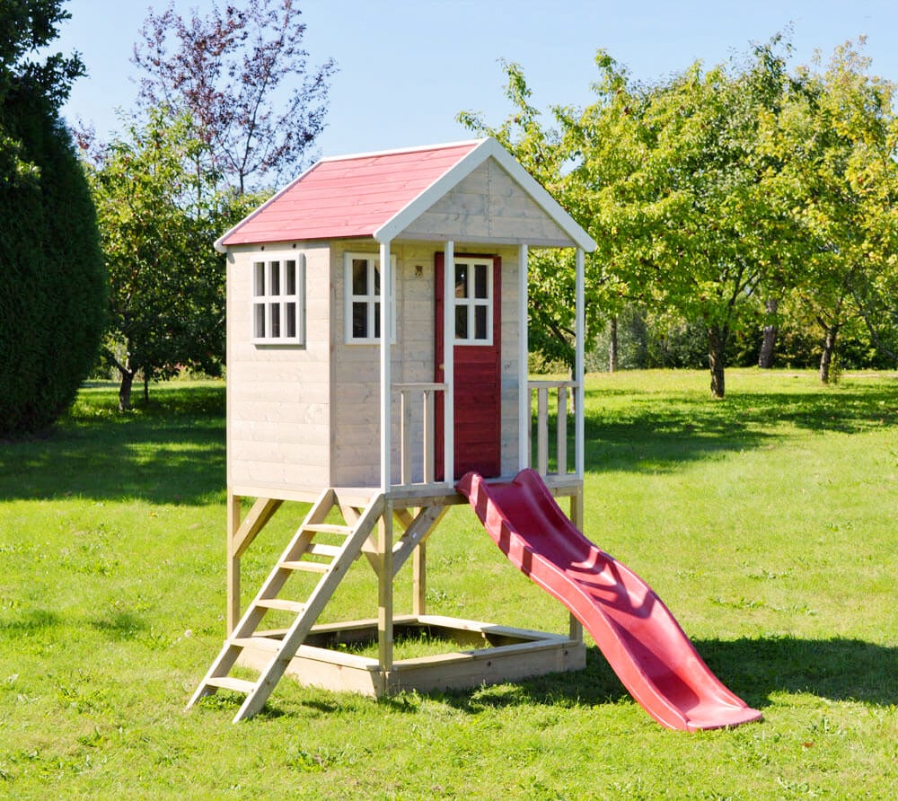 Holz Stelzen-Spielhaus Frosch