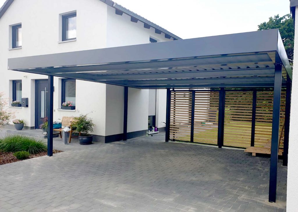 doppelcarport-siebau Siebau Flachdach-Carport CP-589 anthrazit