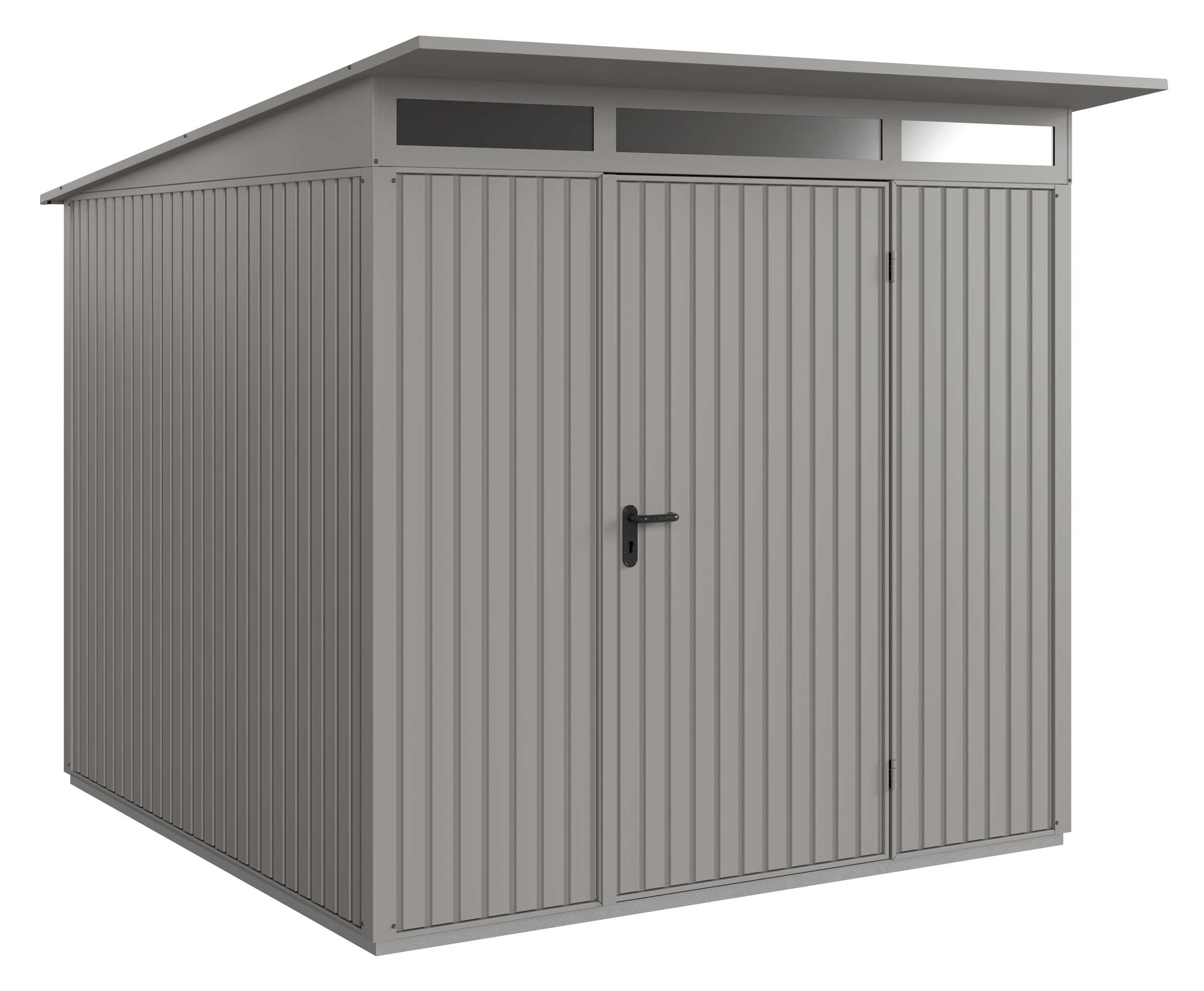 Hörmann Gerätehaus Classic-Pultdach Typ2 RAL9007 1flgl-Türe Hörmann Gerätehaus Classic-Pultdach Typ2 RAL9007 1flgl-Türe