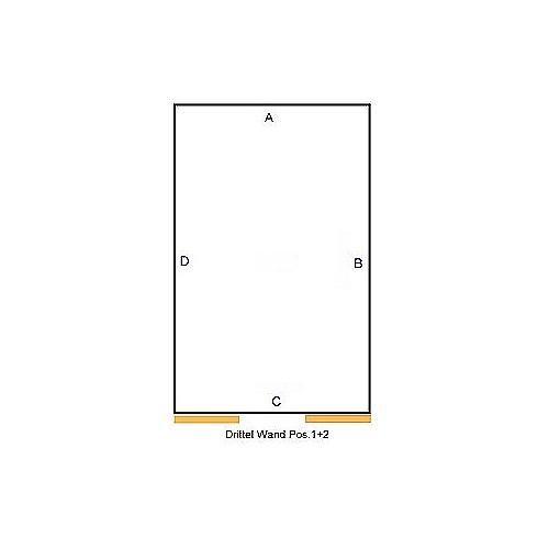 Drittel Wand Pos 1+2