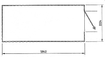 1-flg. Türe an kurzer Seite B