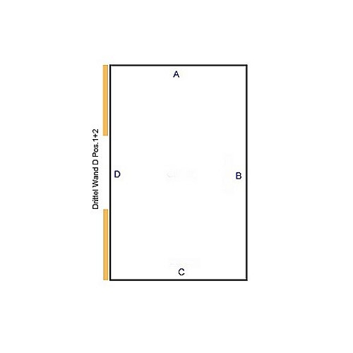 Drittel Wand Pos 1+2