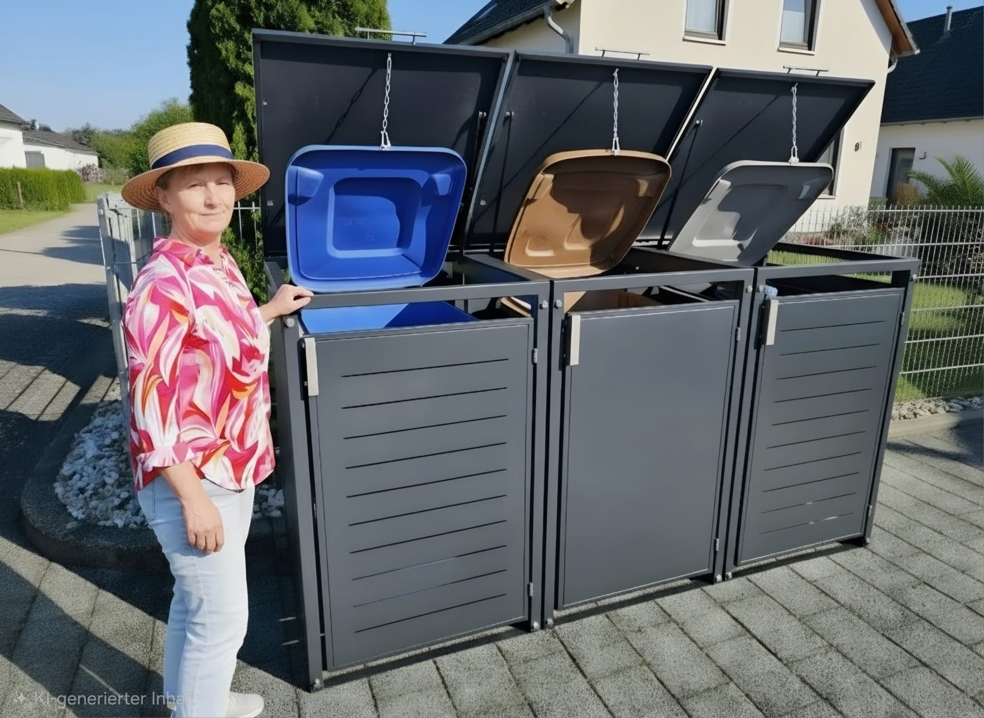 Widl Mülltonnenbox 3er