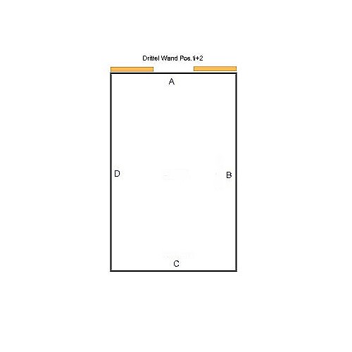 Drittel Wand Pos 1-2