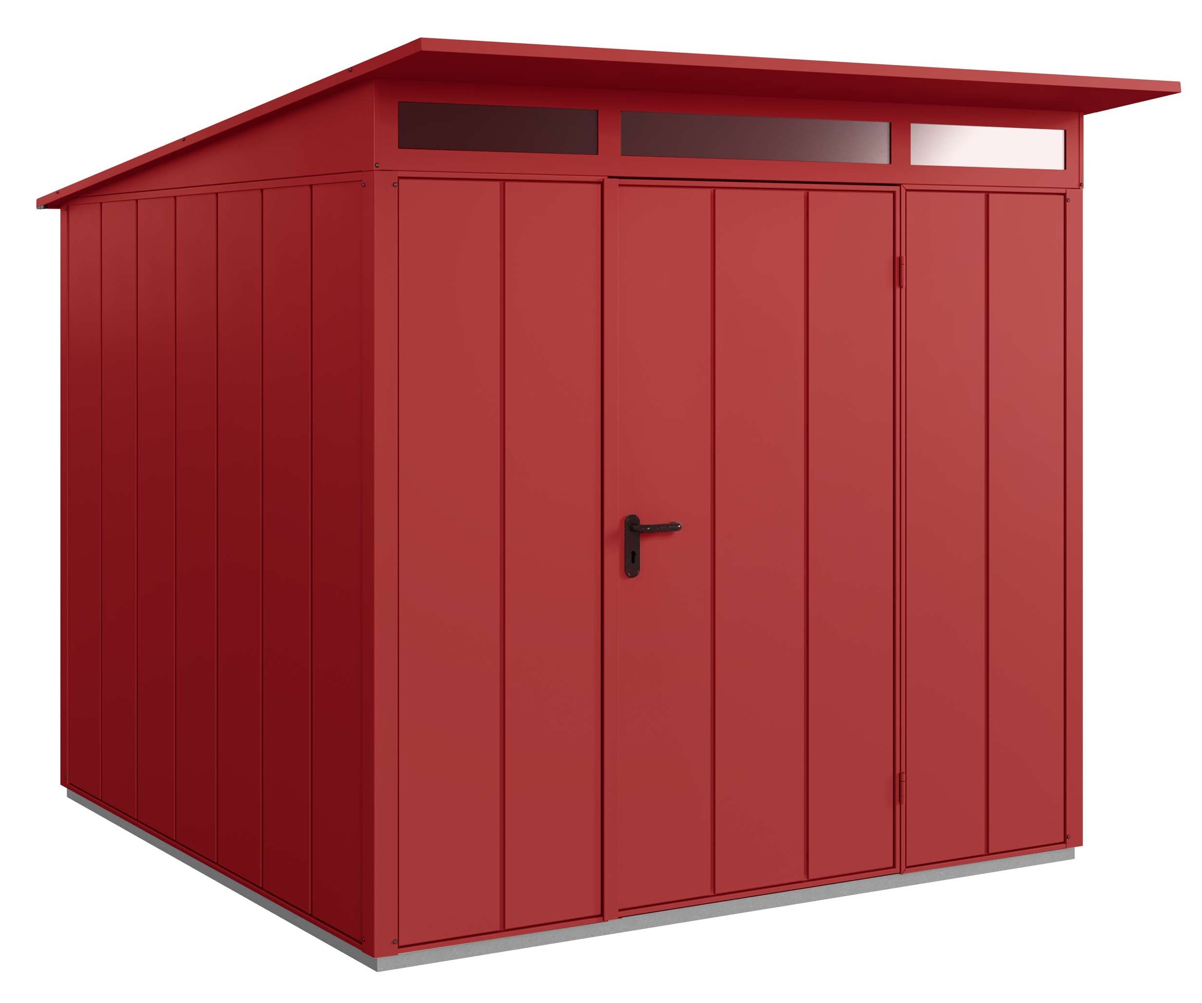 Hörmann Gerätehaus Modern-Pultdach Typ2 RAL3004 1flgl-Türe Hörmann Gerätehaus Modern-Pultdach Typ2 RAL3004 1flgl-Türe