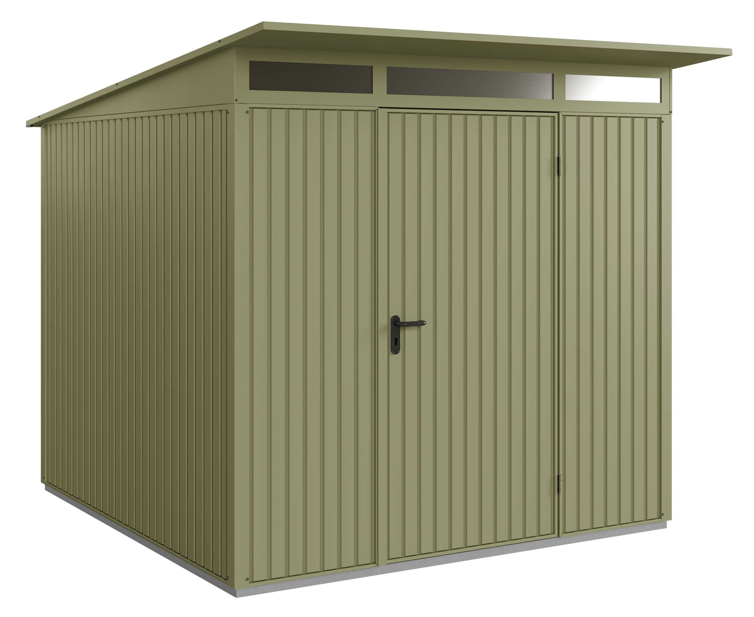 Hörmann Gerätehaus Classic-Pultdach Typ2 RAL6013 1flgl-Türe Hörmann Gerätehaus Classic-Pultdach Typ2 RAL6013 1flgl-Türe