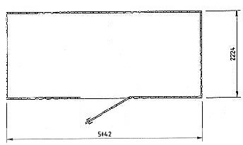 1-flg. Türe an langer Seite C